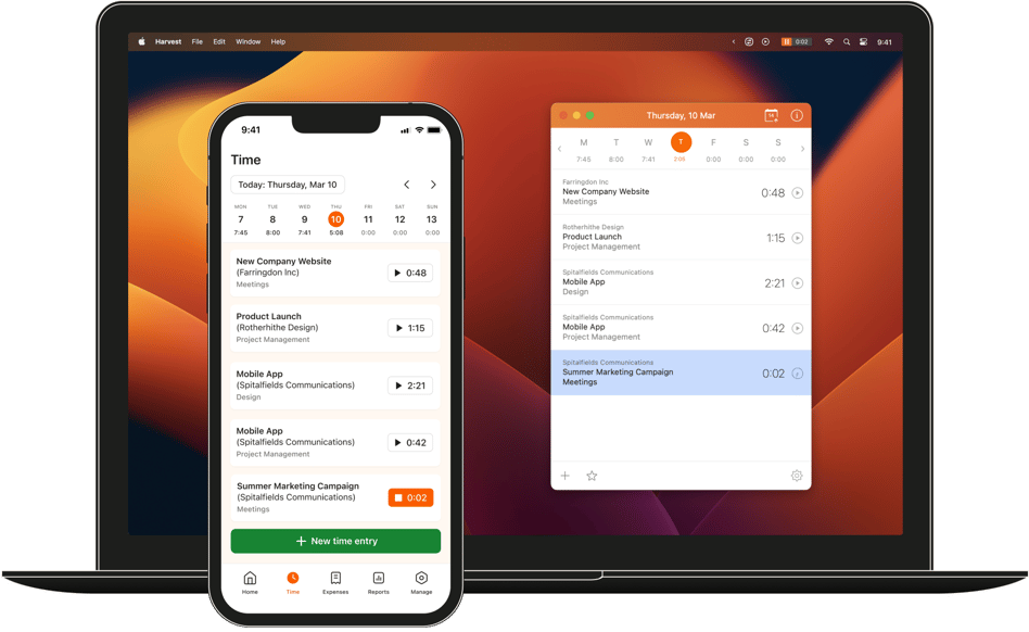 Mac and iPhone employee time tracking software Mac and iPhone employee time tracking software