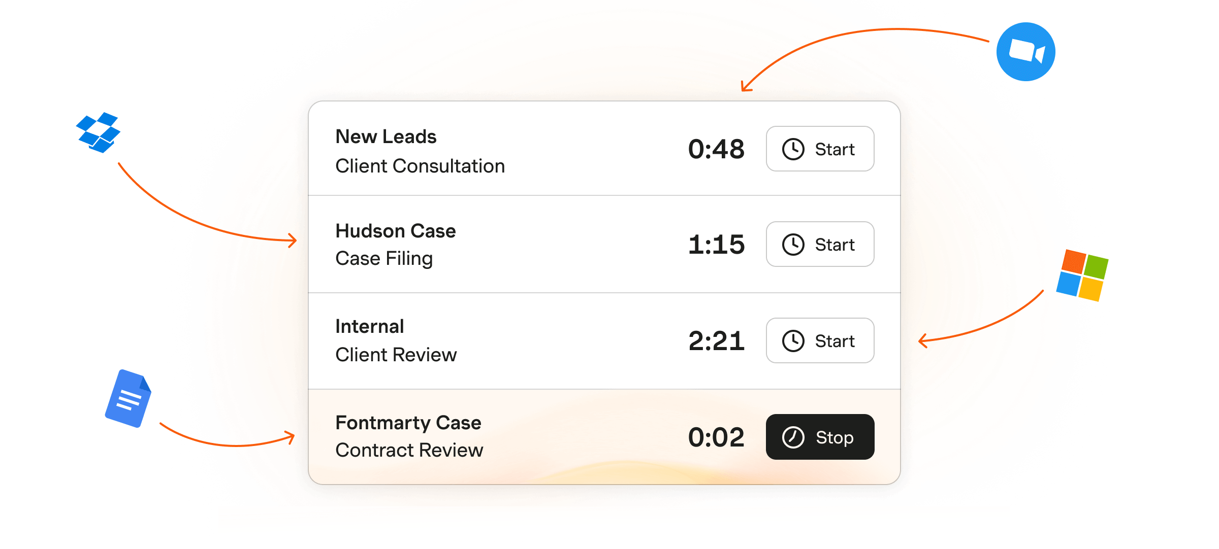 Timesheet of a legal company Timesheet of a legal company
